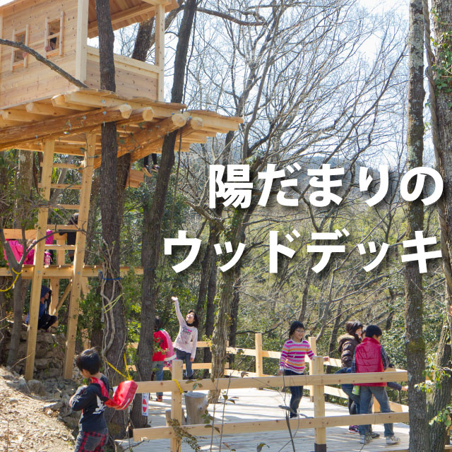 陽だまりのウッドデッキ
